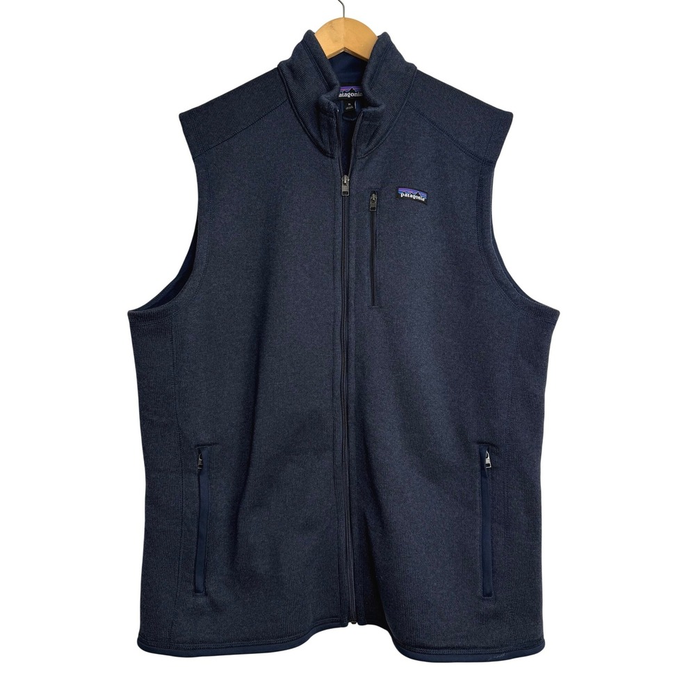 Patagonia Better Sweater Vest Mens XL Navy Blue Full Zip Fleece 25882